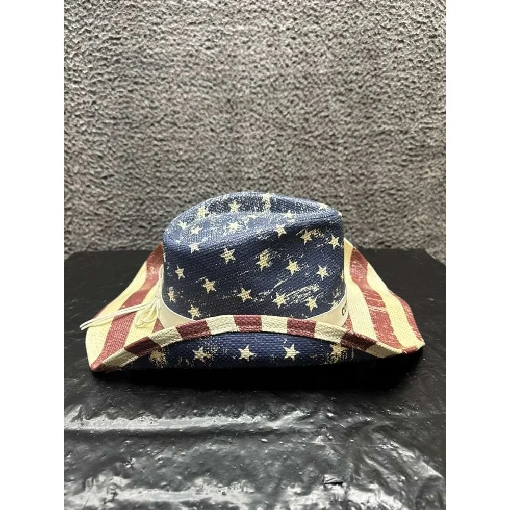 Official  Beyonce‎ 2025 Cowboy Carter Tour 100% Paper American Flag Cowboy Hat